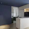 Modern Tatami Bedroom With Desk Chair Bookshelf And Window Blinds