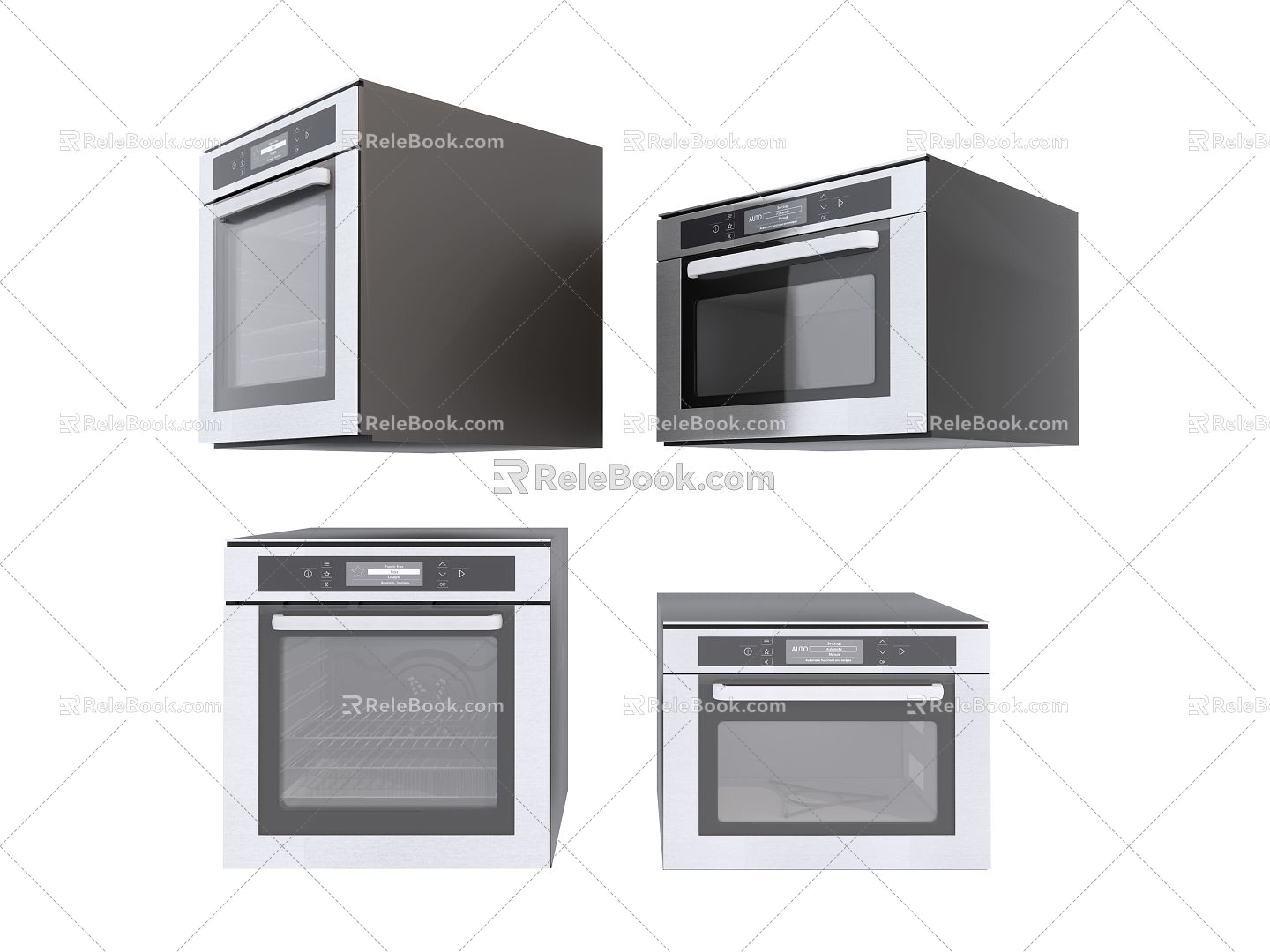 Modern Oven Oven Microwave Oven 3d model