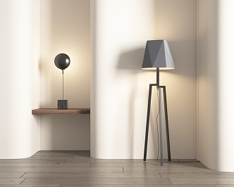 Modern lighting combination table lamp floor lamp 3d model