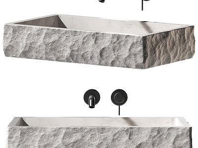 Modern stone washbasin model