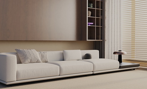 Modern three-seat sofa 3d model