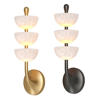 Modern Light Luxury Wall Lamp 3d model