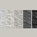 Textured Stone Background Wall Panels With Light To Dark Gray Color Gradient 3d model