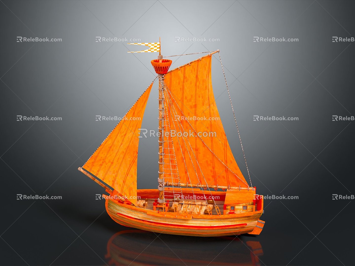 Modern Ancient Ship Ancient Warship Large Ancient Ship Ancient Warship 3d model