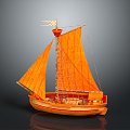 Modern Ancient Ship Ancient Warship Large Ancient Ship Ancient Warship 3d model