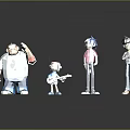 Colorful Characters And Creatures Figurines With Various Poses And Outfits
