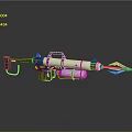 Harpoon Fishing Hunting Javelin With Harpoon Fork Whaling Fork Cry Game Harpoon Missile Fish Gun Fishing Gun 3d model