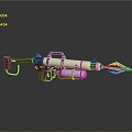 Harpoon Fishing Hunting Javelin With Harpoon Fork Whaling Fork Cry Game Harpoon Missile Speargun Fishing Gun 3d model