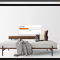 Modern Multiplayer Sofa Chaise Chaise 3d model