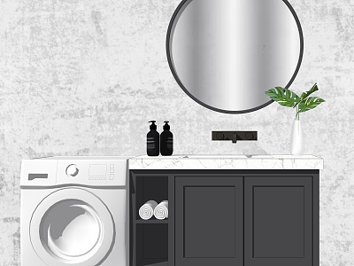 modern sink bathroom cabinet washing machine model