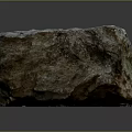 Natural Wood And Stone Material With Rough Textured Raw Stone Block And Natural Texture