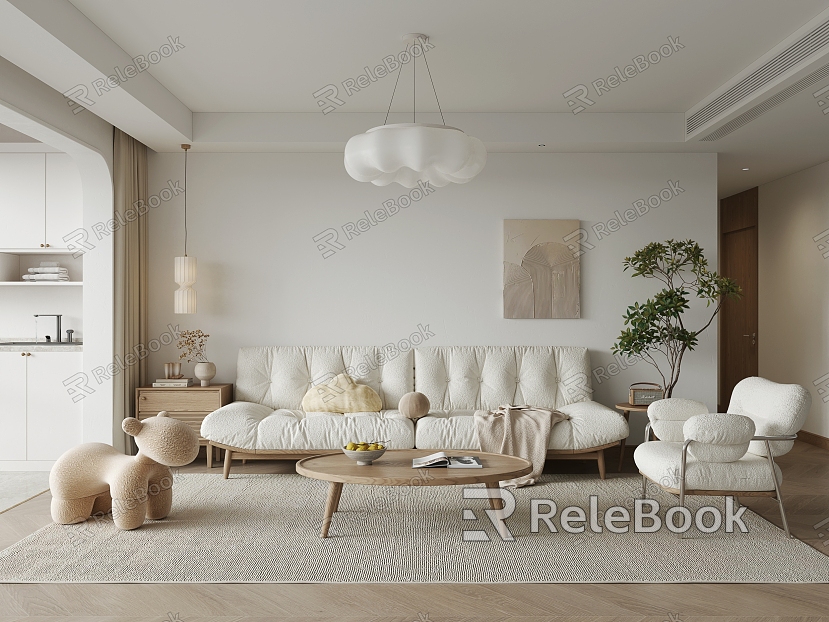 Nordic Living Room model