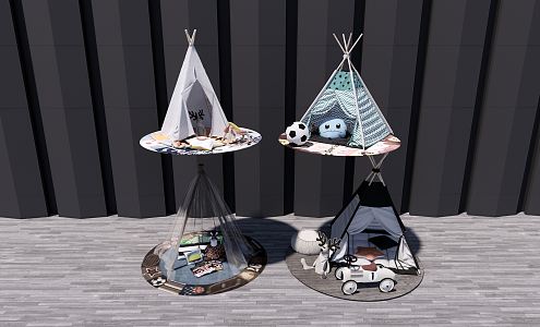 Modern Tent Toy 3d model