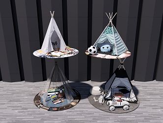 Modern Tent Toy 3d model