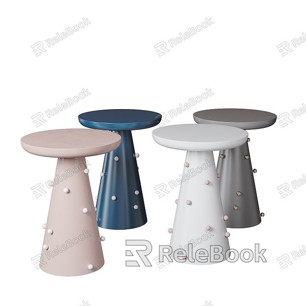 Nordic Round Table Coffee Table Combination model