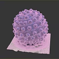 Blue Textured Fitness Massage Ball With Raised Dots On White Paper