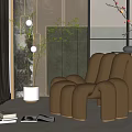 Modern single sofa 3d model