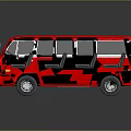 modern bus metro bus mini bus 3d model