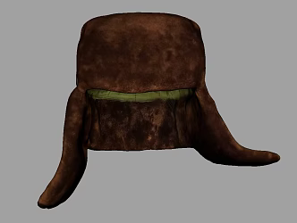 Northeast Cotton Hat Green Cotton Hat Cotton Hat Warm Hat 3d model