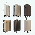 Various Color Hard Shell Travel Suitcases With Telescopic Handles And Rolling Wheels