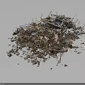 Pile of Construction Waste With Metal Pieces Wooden Scraps And Plastic Fragments