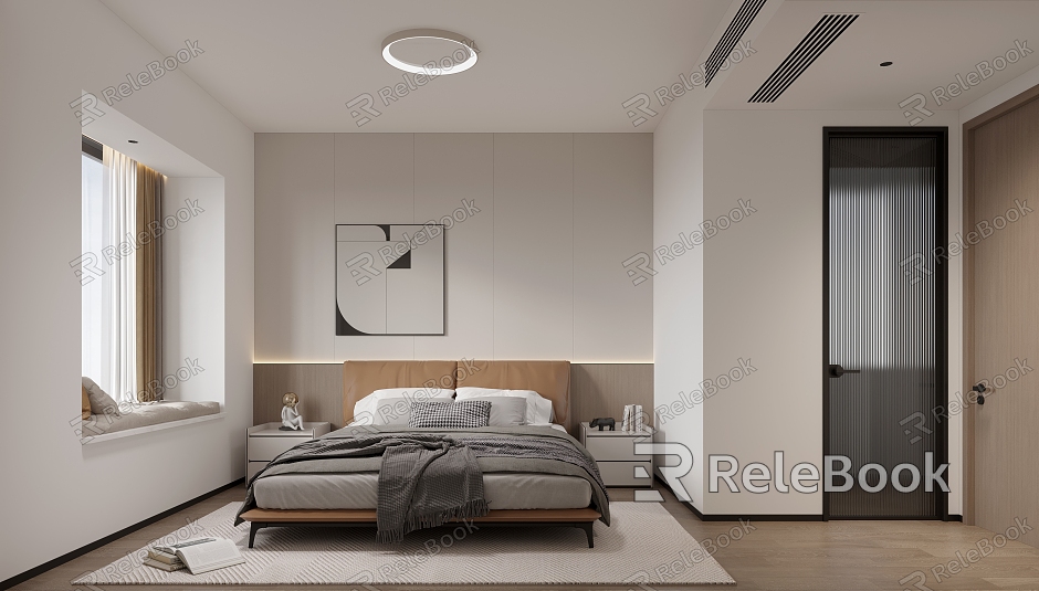 Modern Bedroom Multi-function Room Second Bedroom Elder Guest Bedroom model