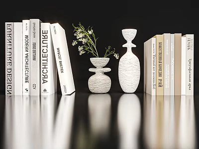 Modern Book Ornaments 3d model