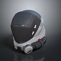 SPARTAN 05 Black And Gray Tactical Helmet With White Logos Red Accents And Bottom Ventilation
