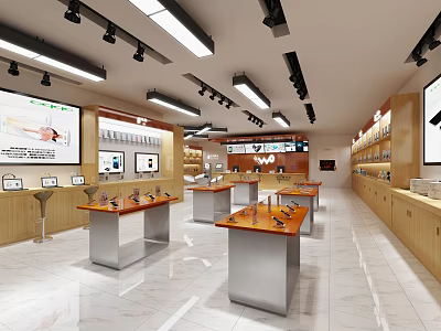 Modern Mobile Phone Store Digital Mobile Phone Store 3d model