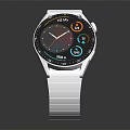 Fashionable Modern Wristwatch Accessory With Silver Metal Strap And Sleek Design