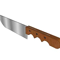 High Quality Sharp Metal Blade Knife With Wooden Handle And Curved Design