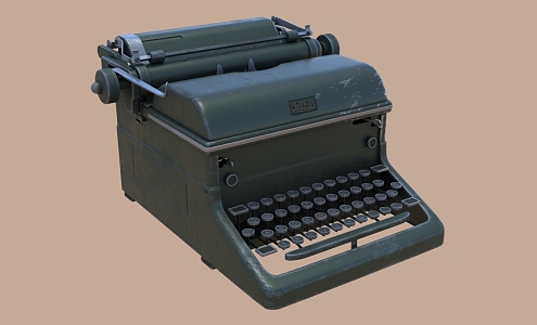 vintage typewriter vintage typewriter 3d model