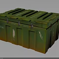 Industrial Green Storage Container With Metal Latches And SDA Side Labels