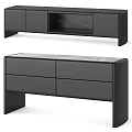 Modern Black Wooden Chest of Drawers With Sleek Design And Storage