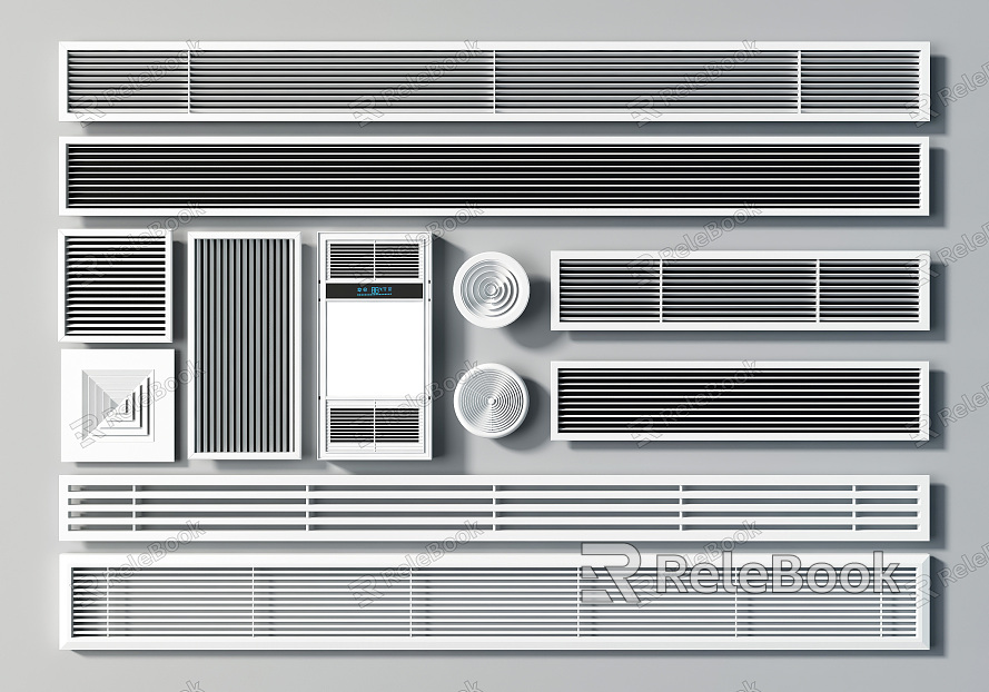 Modern air outlet air conditioning outlet model