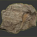 Natural Wooden Stone Material Featuring Rustic Brown And Orange Textured Surface