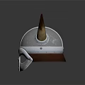Viking Warrior Horned Helmet Made Of Silver Metal For Cosplay