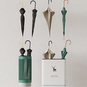 Umbrella Holds Umbrella Bucket Sunshade 3d model