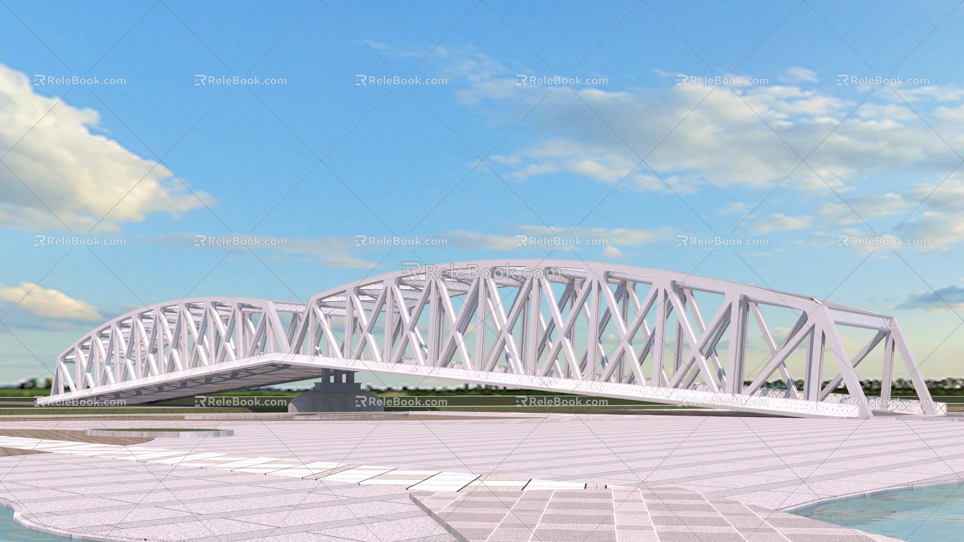 Waibaidu Bridge 3d model