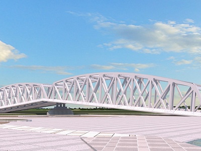 Waibaidu Bridge 3d model