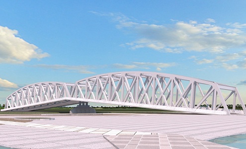 Waibaidu Bridge 3d model