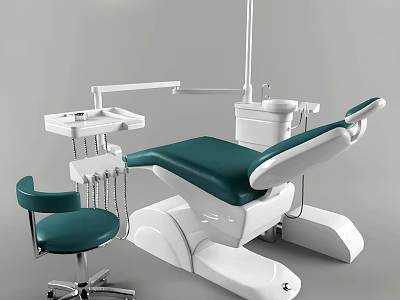 Ergonomic Modern Medical Dental Chair With Adjustable Seat And Tool Tray 3d model