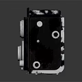 Vintage ELMOFLEX Twin Lens Camera With Retro Black Body And Silver Dials