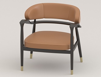 Leisure Chair Backrest Chair Single Sofa 3d model