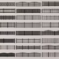 Decorative Metal Railings With Various Designs For Home And Garden Use