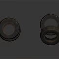 Stacked Car Tires and Single Tire Display on White Background