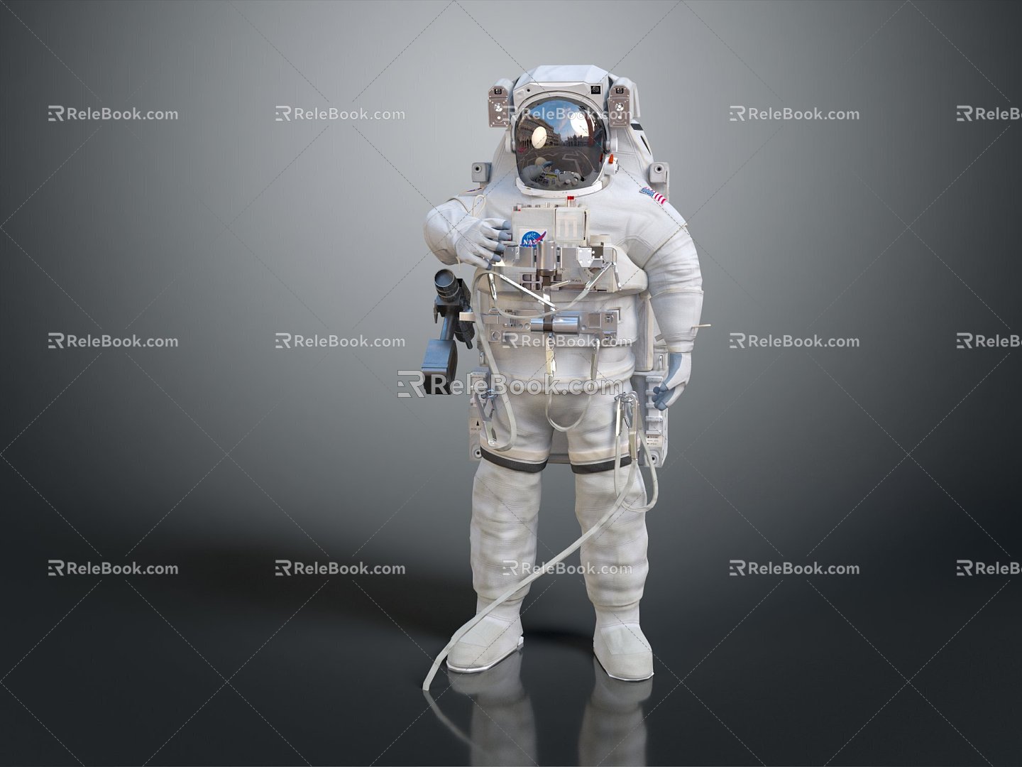 Modern Astronaut Spaceman Space Suit Space Suit 3d model