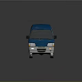 Modern bus minibus minivan driverless bus 3d model