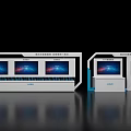 Exhibition Hall Culture Wall Design With Multiple LCD Screens And Modern Display Elements