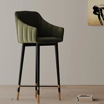 Modern Bar Chair 3d model